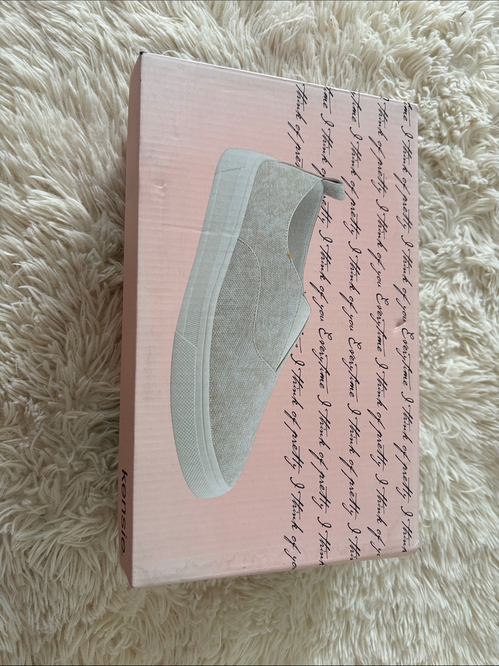 NWT Kensie Slip-On Platform Sneakers - Beige